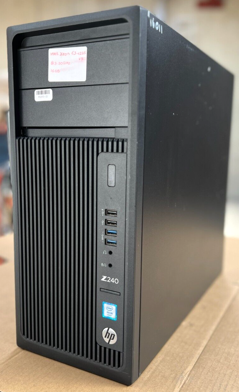 HP Workstation Z240 Tower Server I Intel Xeon E3-1225 v5 @3.3GHz