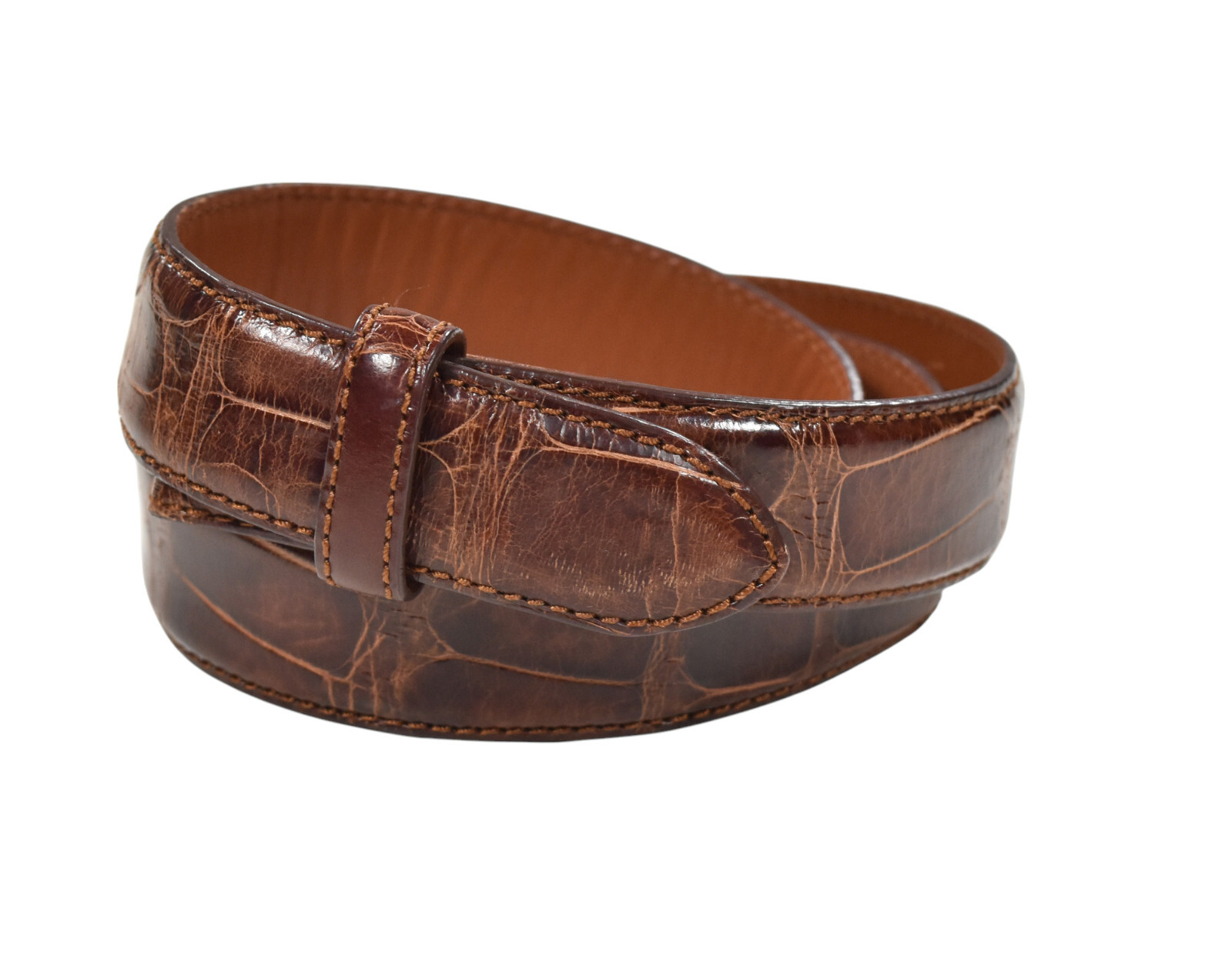 Ralph Lauren Purple Label Brown Alligator Belt Strap 30 New $950