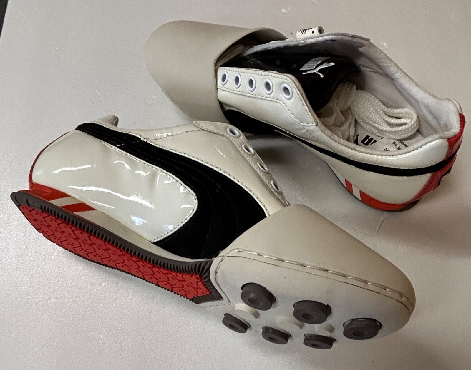 Puma Mihara Yasuhiro MY-8 WHITE/BLACK WITH ORANGE ACCENTS SIZE US