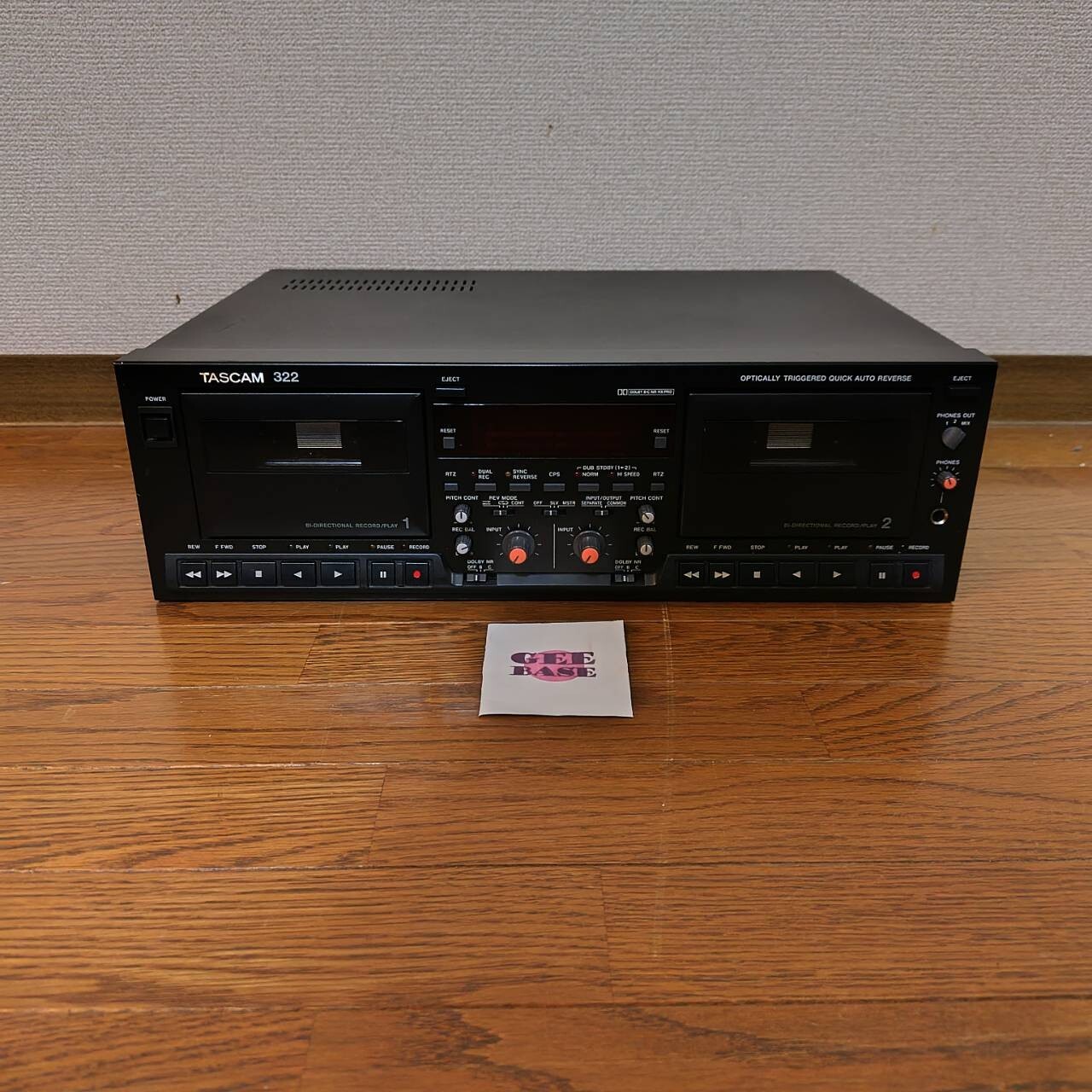 TASCAM Model 322 Professional Dual Cassette Deck Player/Recorder