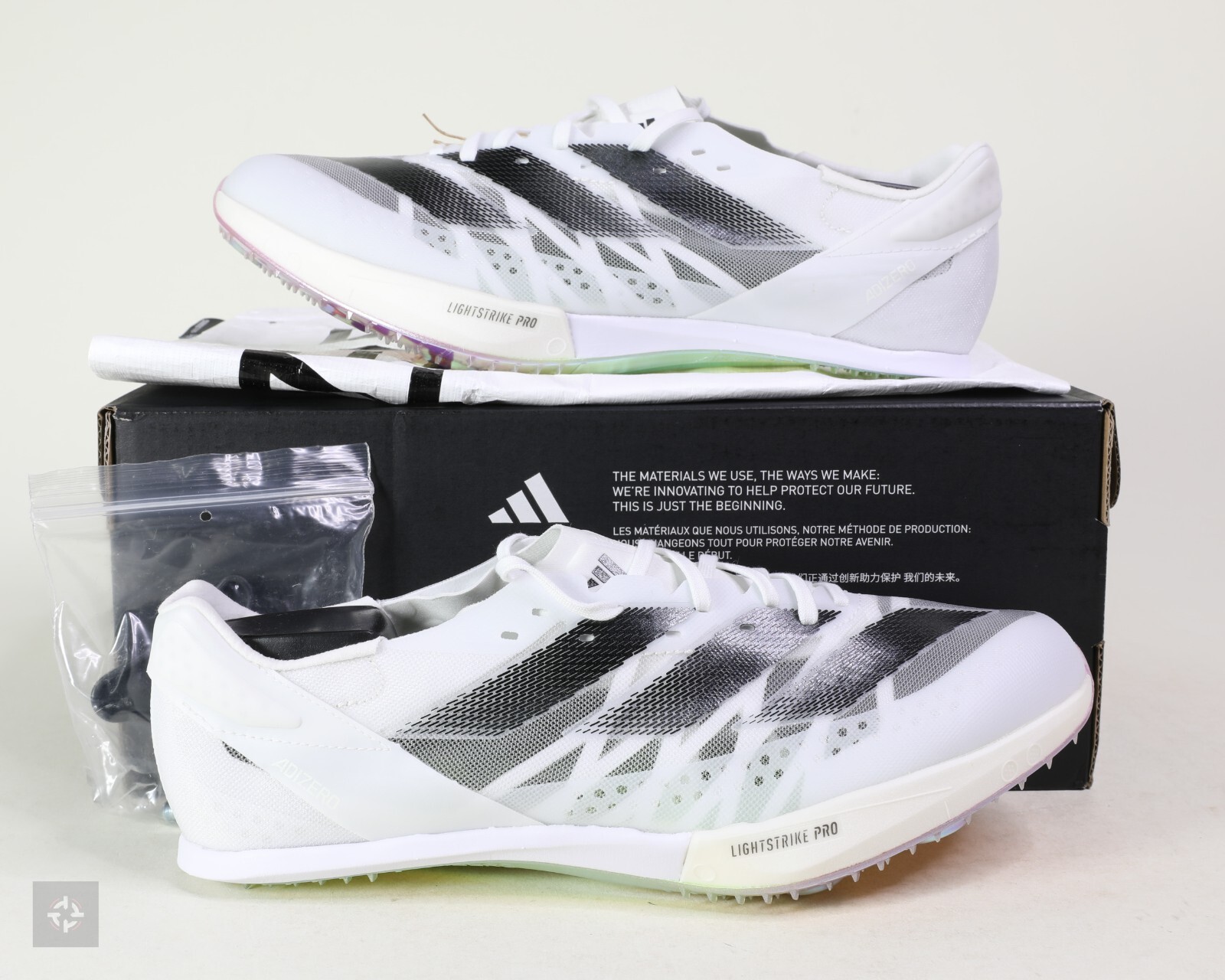 Adidas Adizero Prime SP2 White Athletic Track Spikes Men's Size