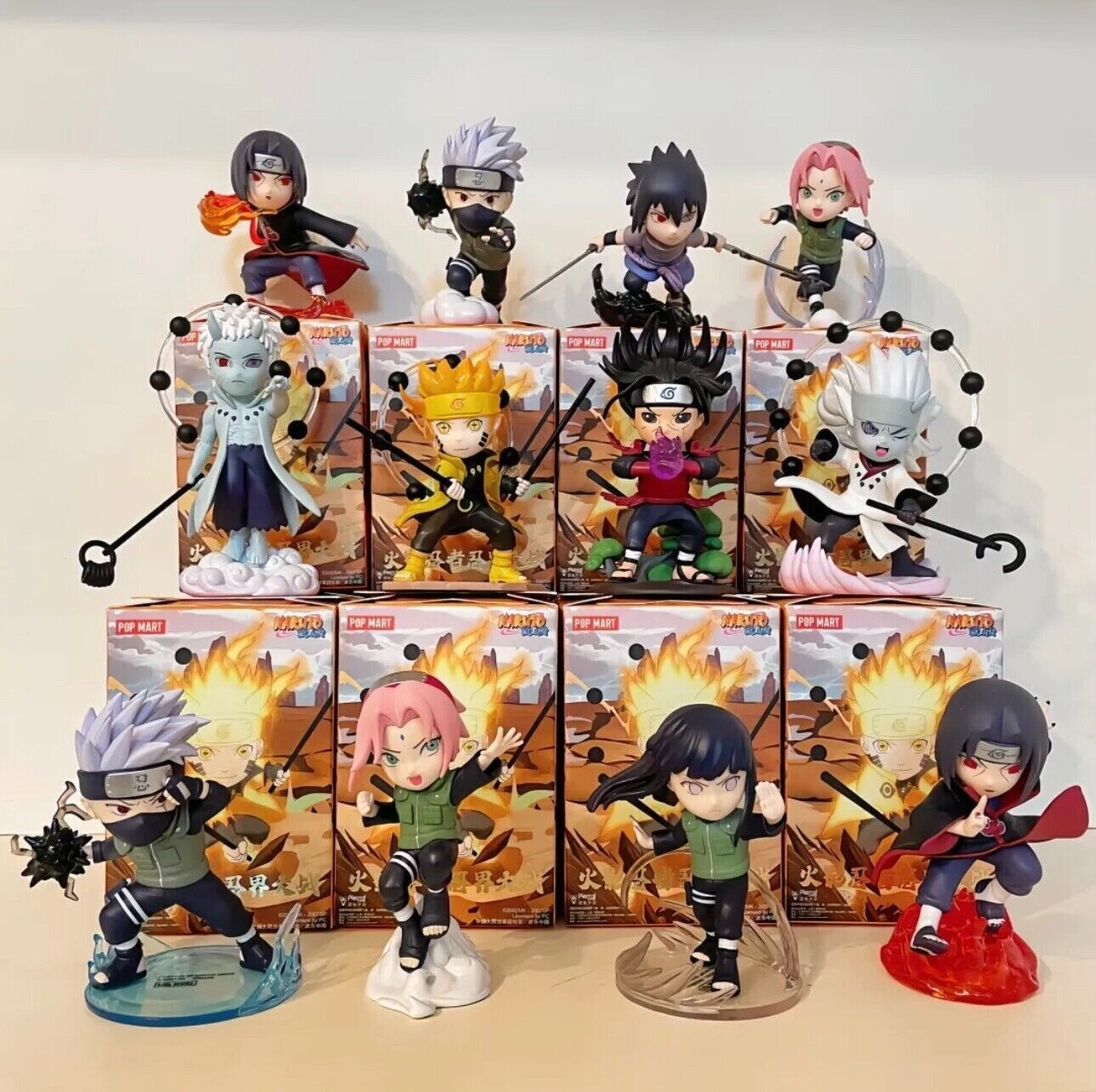 POP MART Naruto Ninkai Taisen Series Figures Toy Doll A Set Of 12