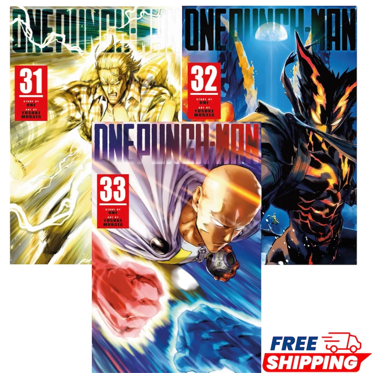 One Punch Man Saitama Manga Volume 31, 32, 33 LOOSE and SET