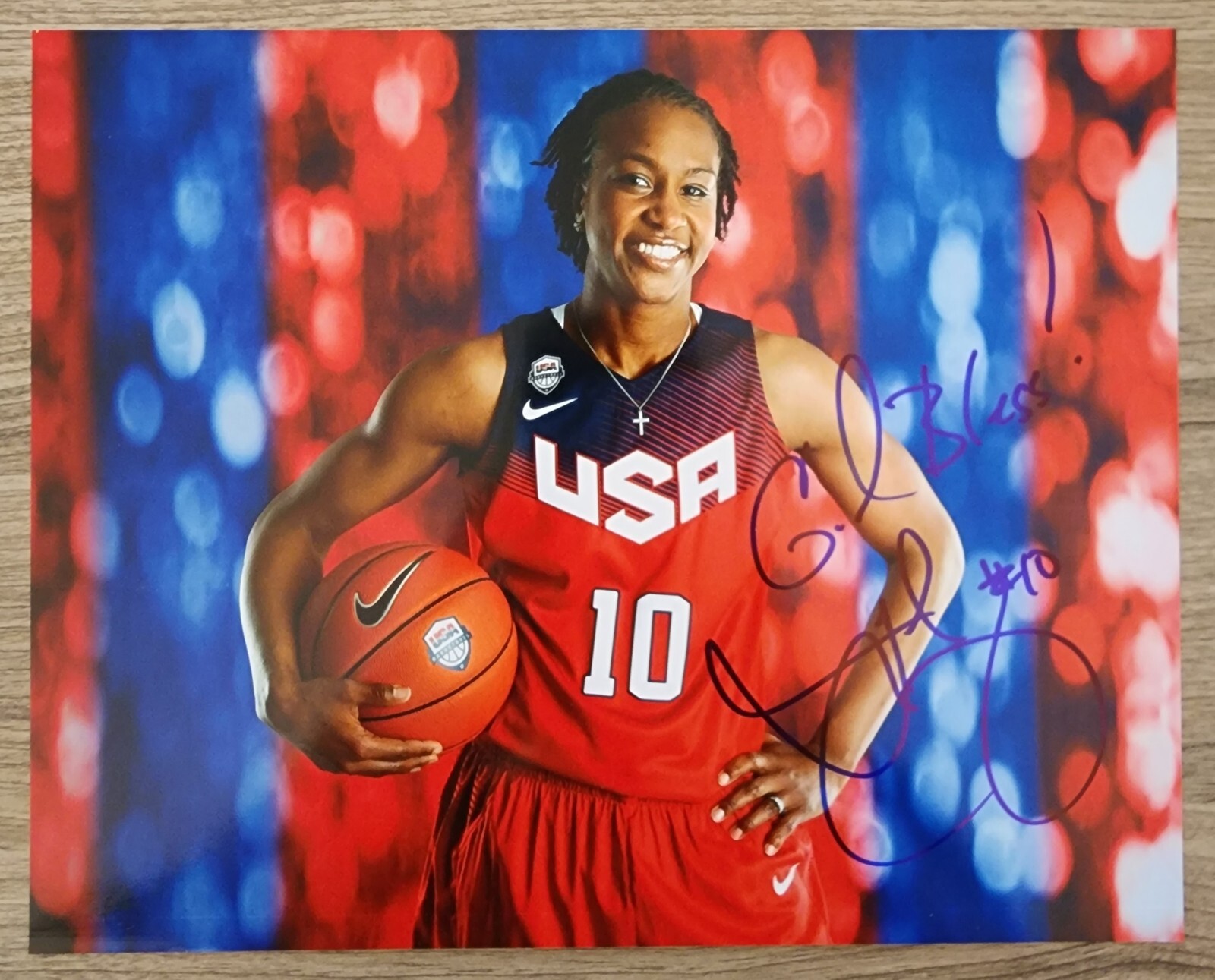WNBA Tamika Catchings サイン入り雑誌 WNBA Tamika Catchings サイン