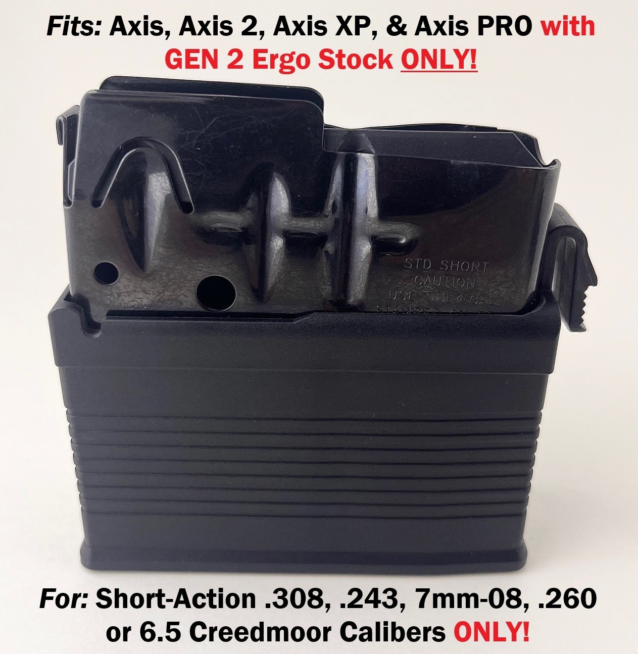 NEW 10 Round Magazine fits Savage AXIS GEN 2 & AXIS PRO .308 .243