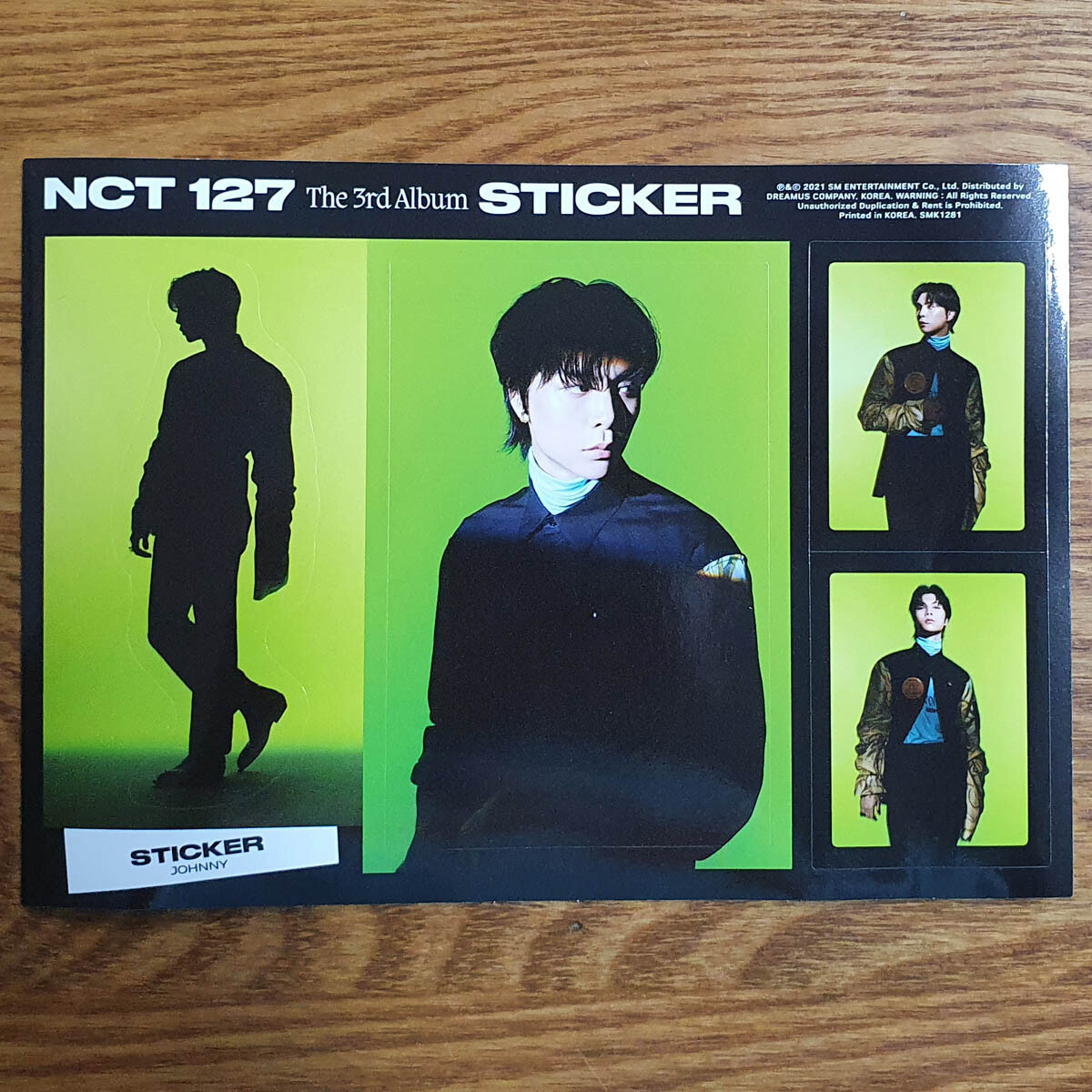NCT 127 sticker サイン入りアルバム Johnny ジャニー NCT 127 sticker