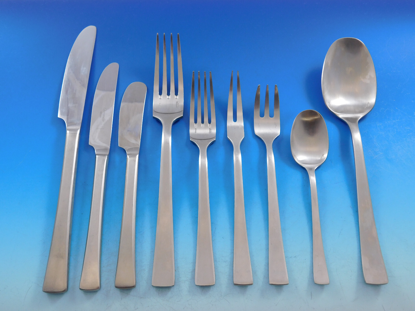 Delta by Christofle France Stainless Steel Flatware Service Set