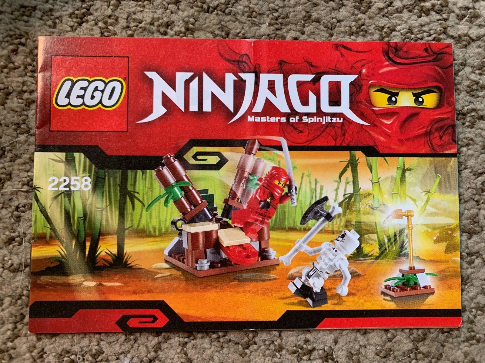 LEGO 2258 NINJAGO ~ NINJA AMBUSH ~ INSTRUCTION BOOKLET MANUAL ONLY