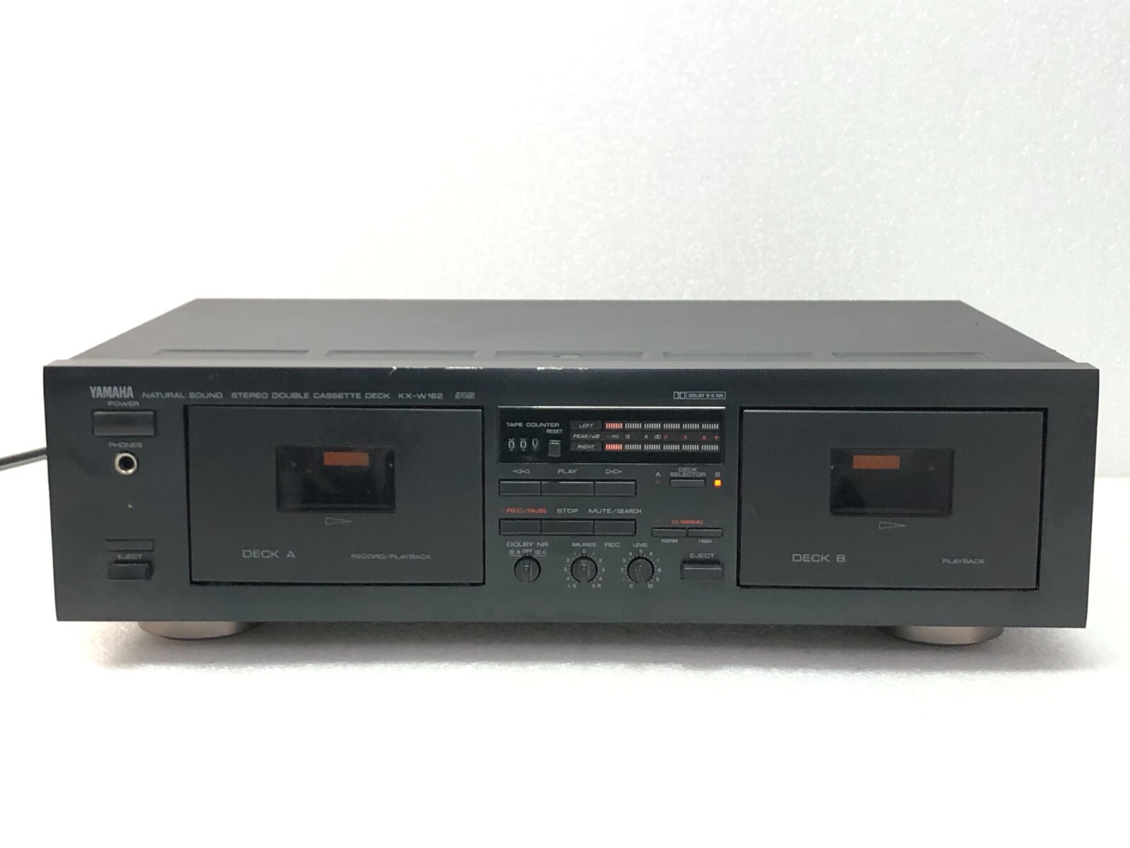 Yamaha KX-W162 Natural Sound Stereo Double Cassette Deck TESTED