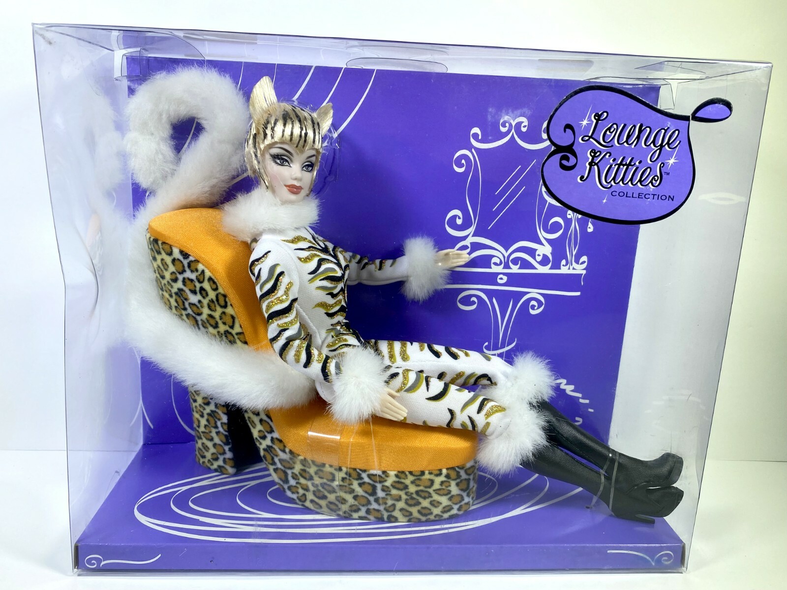NIB BARBIE DOLL 2003 LOUNGE KITTIES COLLECTION C2478 WHITE TIGER