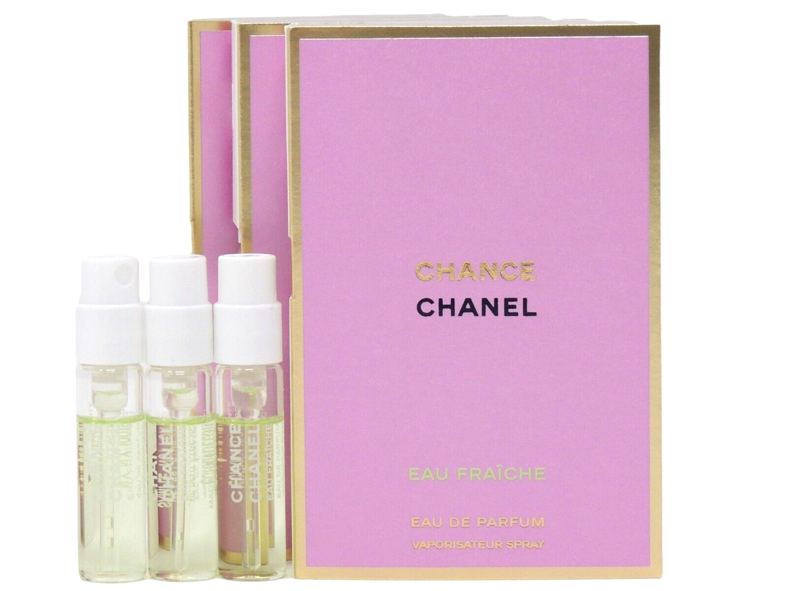 CHANEL CHANCE EAU FRAICHE EDP 1.5ml .05fl oz x 3 PERFUME SPRAY