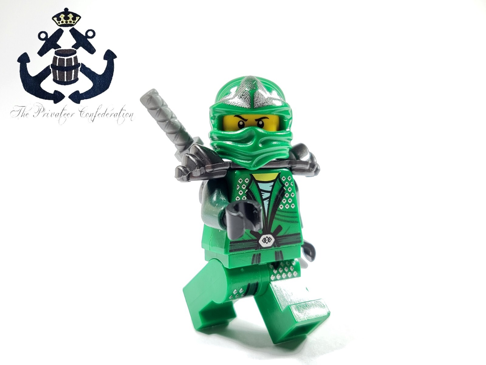 LEGO 2012 Ninjago Minifigure Lloyd ZX Green Ninja + Armor & Katana