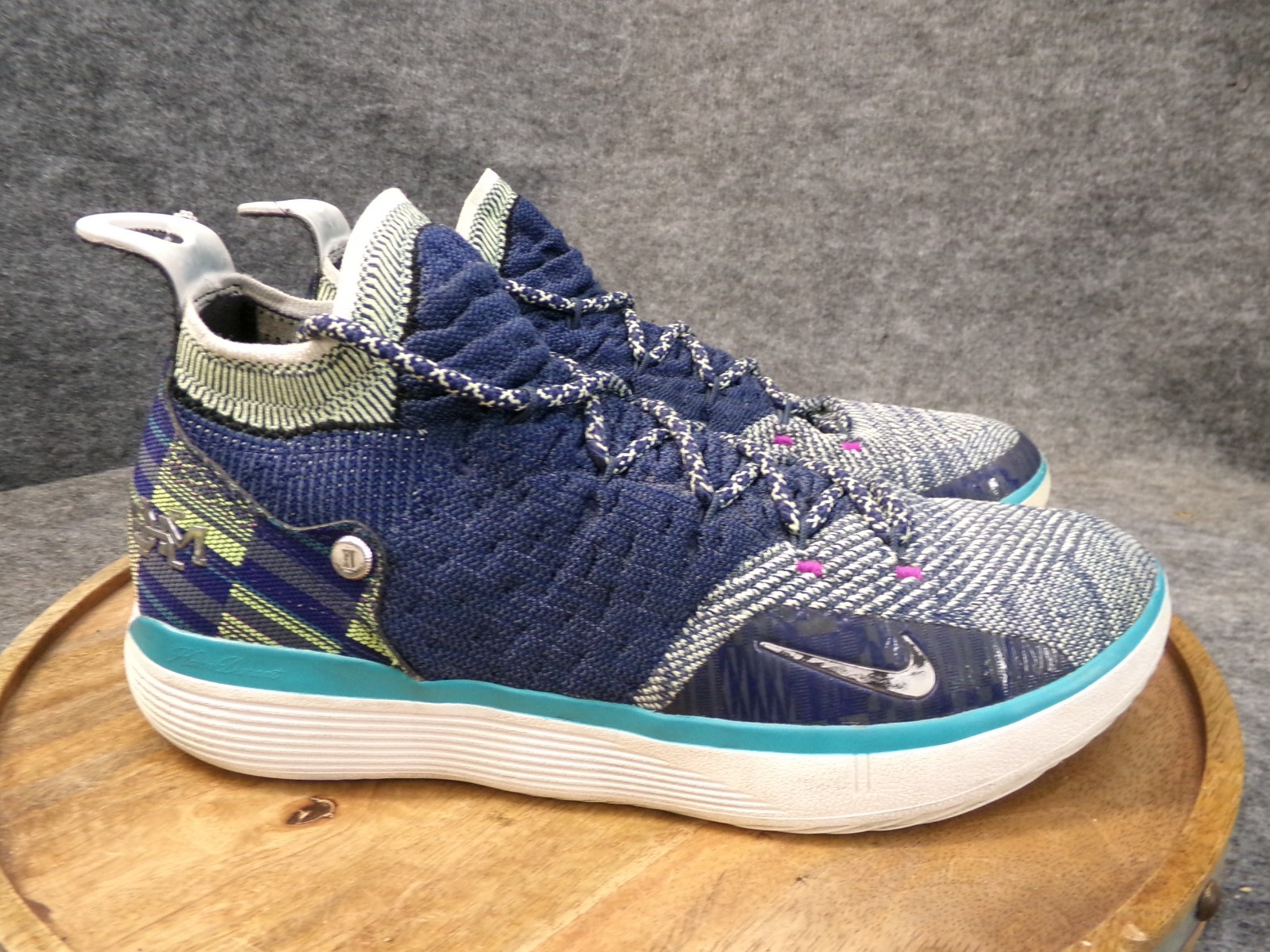 Nike Zoom KD XI 11 BHM Black History Month Blue Basketball Shoes