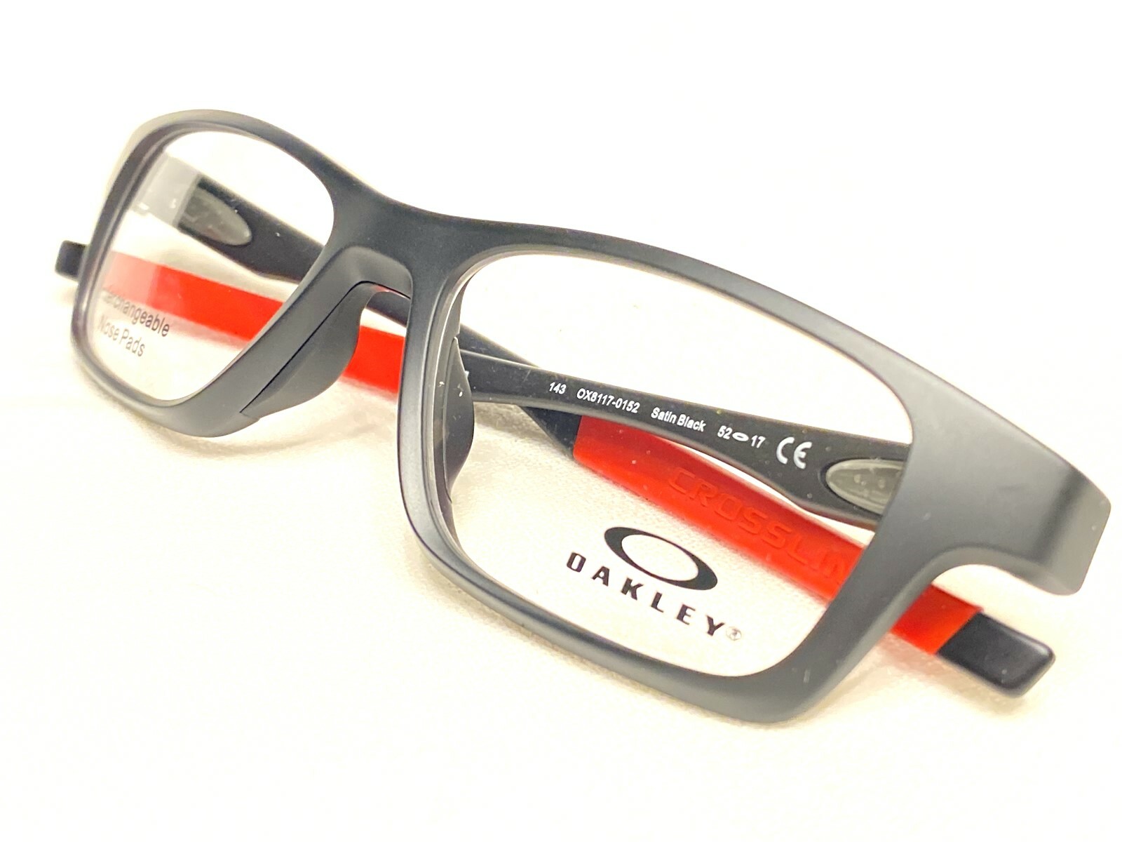 NEW Oakley Crosslink OX8117-0152 Mens Satin Black Eyeglasses