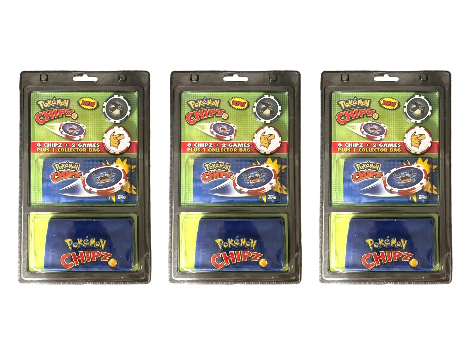 Lot of (3) 2006 Topps Pokémon Chipz Starter Set Blister Packs | eBay