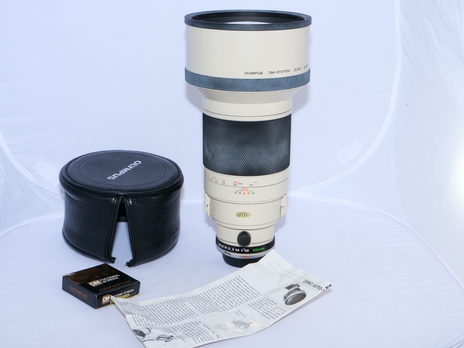 Olympus Zuiko-T 350mm f2.8 FAST telephoto Lens. Olympus FILM and