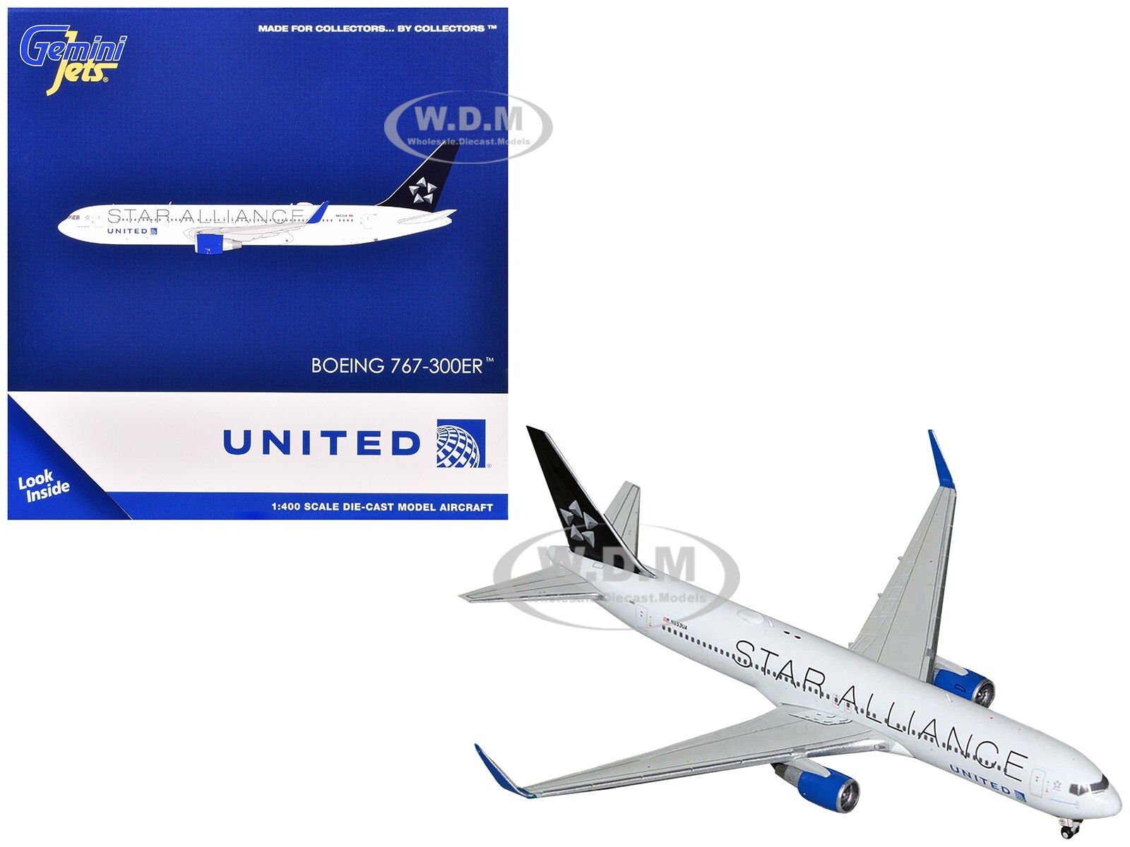 BOEING 767-300ER AIRCRAFT UNITED STAR ALLIANCE 1/400 MODEL BY
