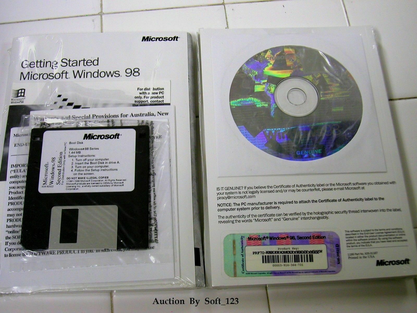 MICROSOFT WINDOWS 98 SE SECOND EDITION FULL OPERATING SYSTEM MS