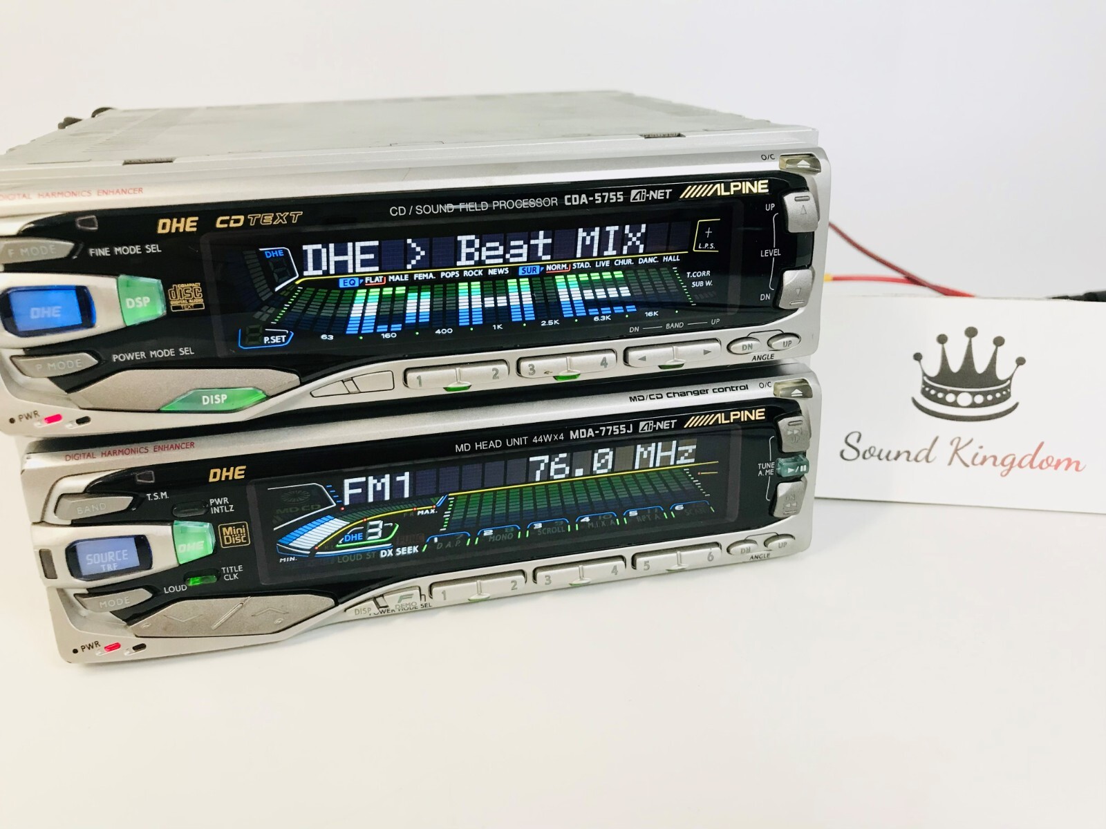 ALPINE CDA-5755 MDA-7755J Rare CD Sound Field Processor MD L'unité