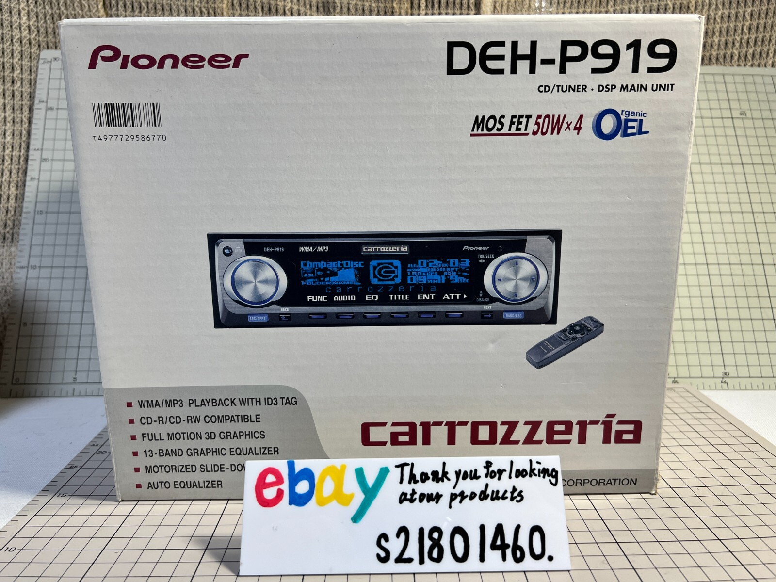 Carrozzeria DEH-P919 Pioneer Bluetooth Car Audio CD Player With