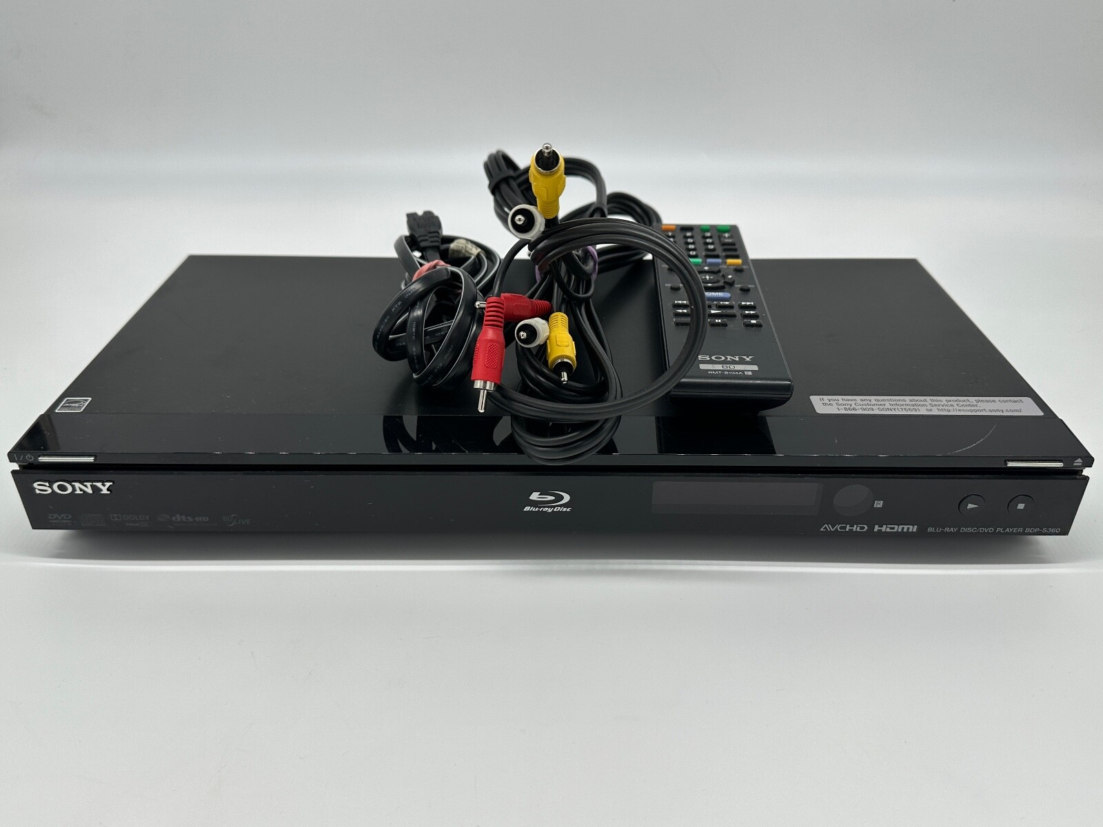 Sony Blu-Ray Disc/Dvd Player BDP-S360 W/ Remote Cables Tested | eBay