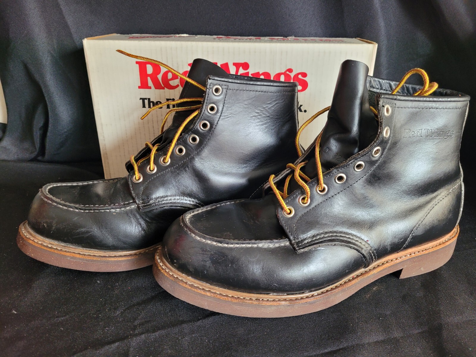 Pre-Owned Red Wing 8136 - Black Chrome - US Men's 11E Vintage | eBay