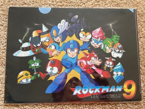 Mega Man Rockman 9 Clear File Folder Japan Import 30th Anniversary