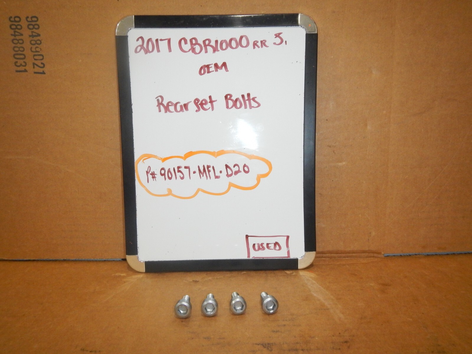 2017 Honda CBR1000RR SP OEM Rearset Bolts 90157-MFL-D20 | eBay