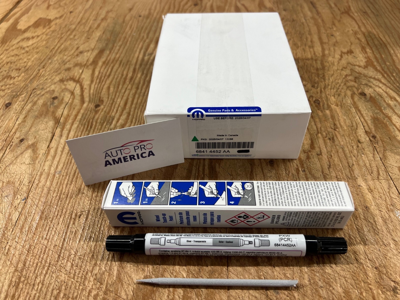 PXW) (PCR) WHEEL RIM LOW GLOSS BLACK TOUCH UP PAINT OEM 68414452AA