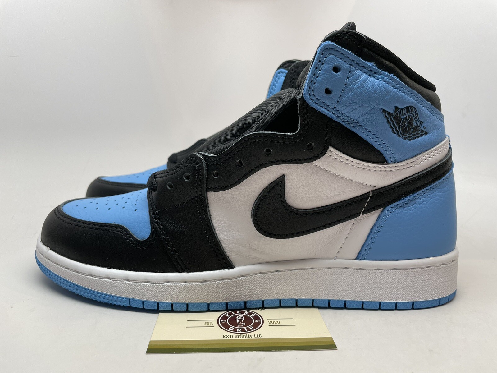 Air Jordan 1 Retro High OG GS 'UNC Toe' Youth sz 5.5Y 7Y NEW! | eBay