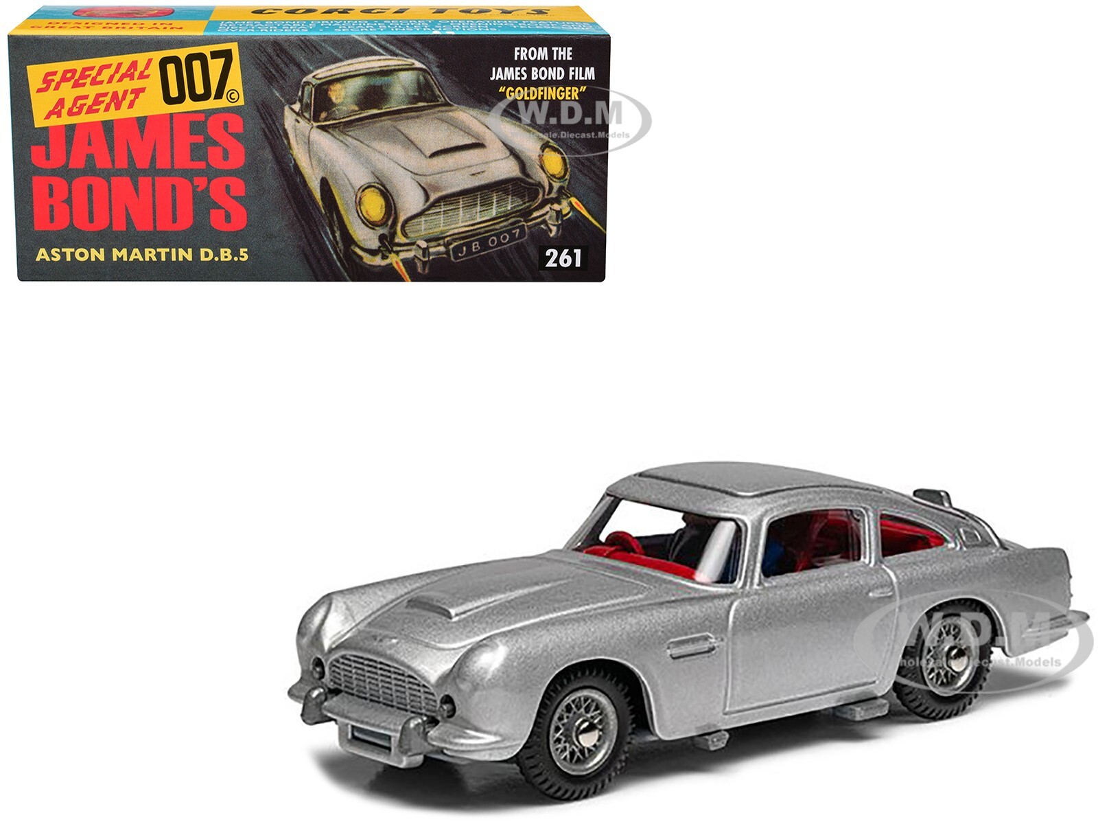 ASTON MARTIN DB5 RHD BIRCH SILVER JAMES BOND 007 