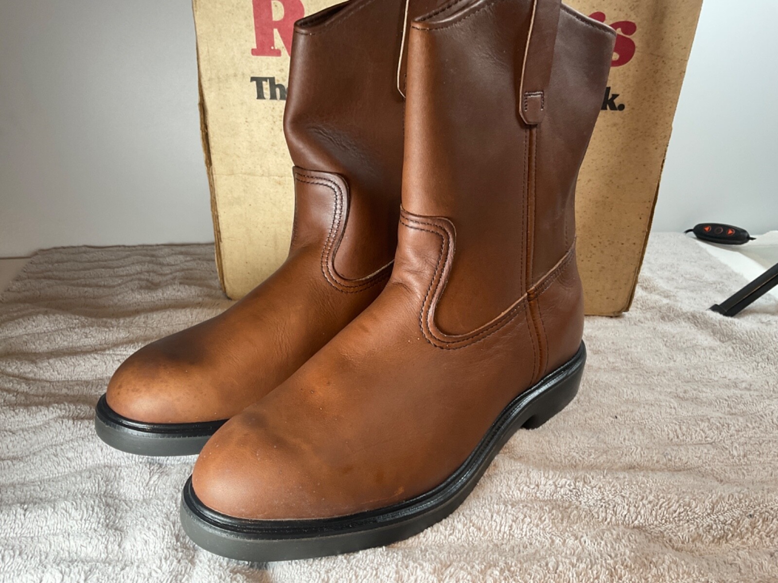 Red Wing SuperSole Pecos Pull On Boot Brown Leather Mid Calf 1167
