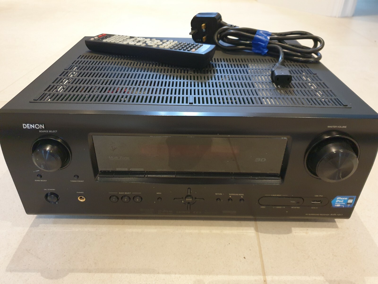 Denon AVR 1911 7.1 ch AV Receiver with Multi-Zone and 1080p HDMI