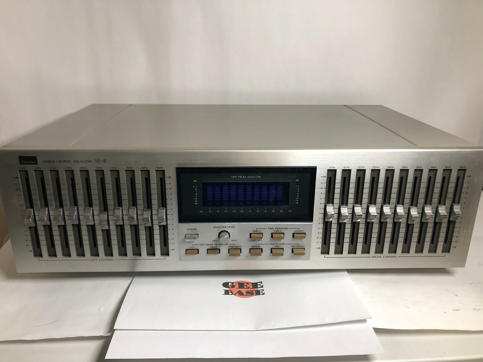 SANSUI SE-8 Stereo Graphic Equalizer Spectrum Analyzer Fully