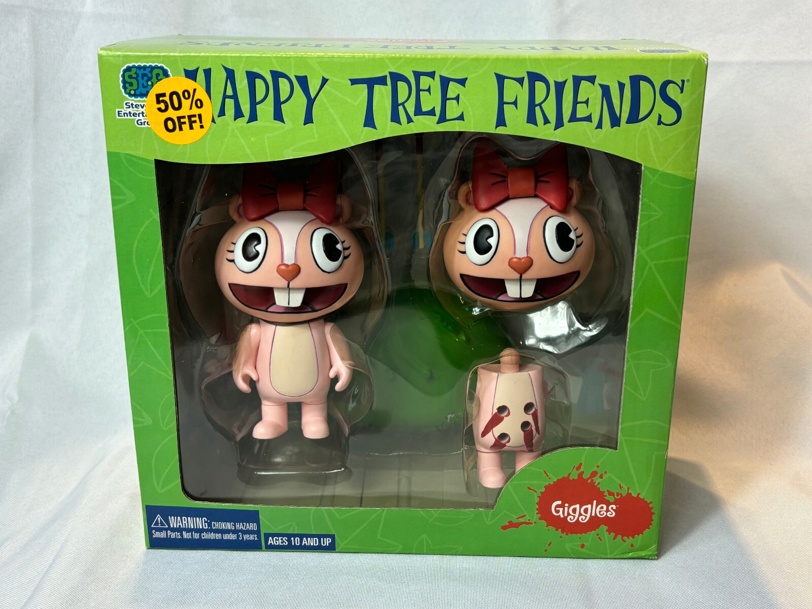 2004 SEG Toys Happy Tree Friends GIGGLES Action Figure In Factory