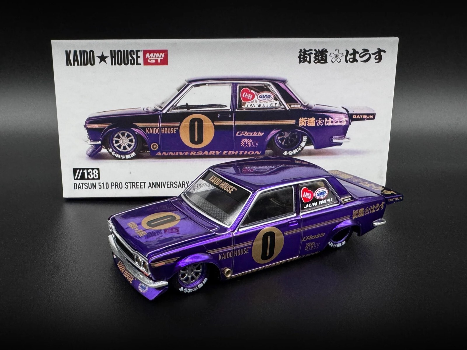 Kaido House x Mini GT 1:64 Datsun 510 Pro Street Anniversary