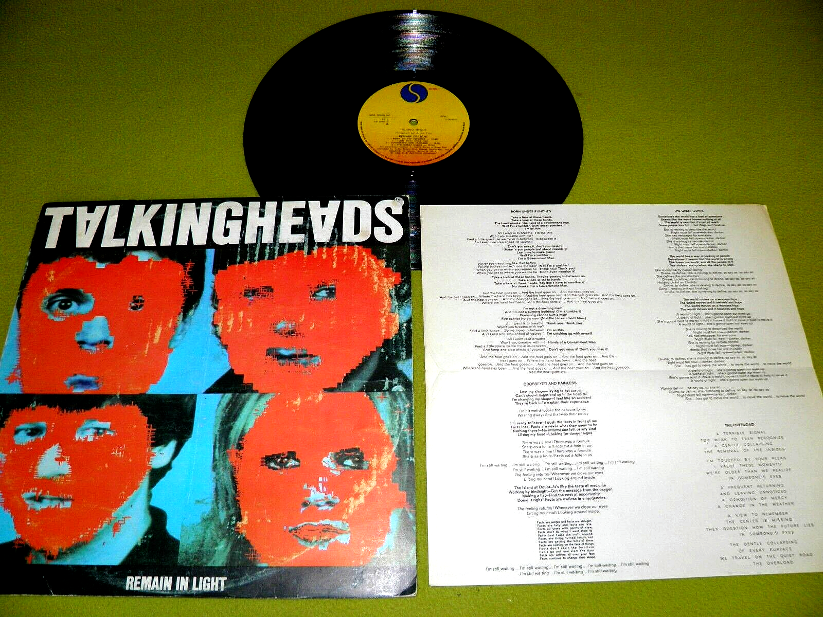Talking Heads Remain In Light RARE Original 1980 Portugal Pressing