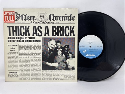 Jethro Tull - Thick as a Brick Vinyl LP 1972 CHR1003 | eBay