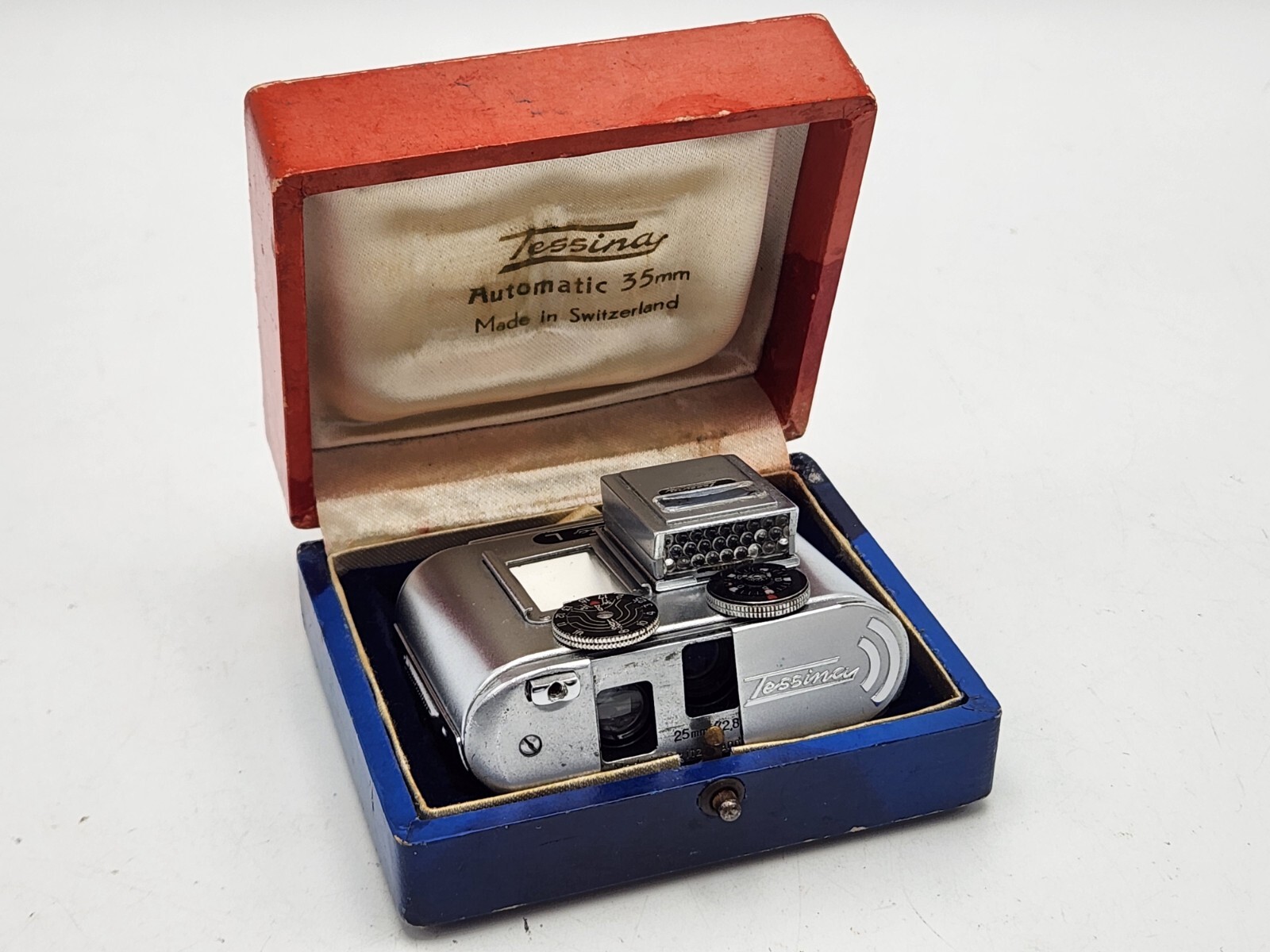 Vintage Tessina L Subminiature 35mm Mini Camera w/ 25mm F2.8 Lens