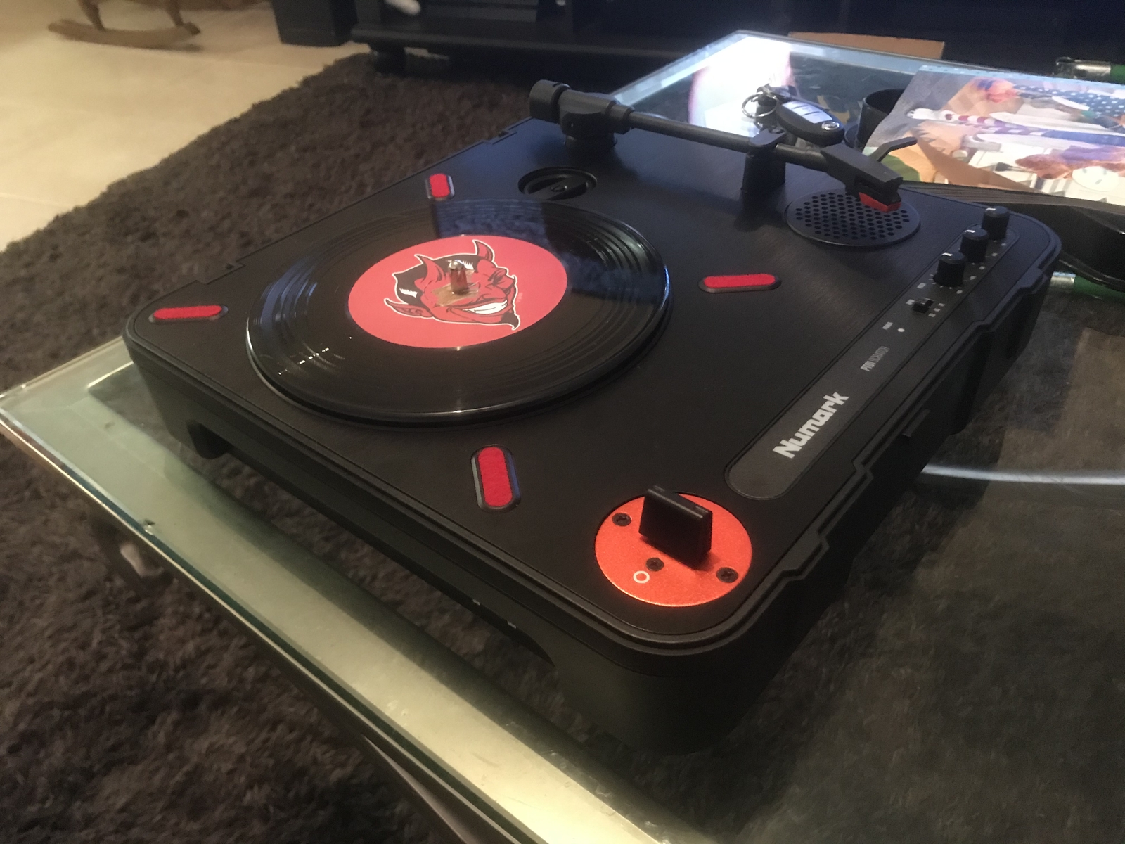 Numark PT01 Scratch Portable DJ Turntable w USB & Built in Scratch