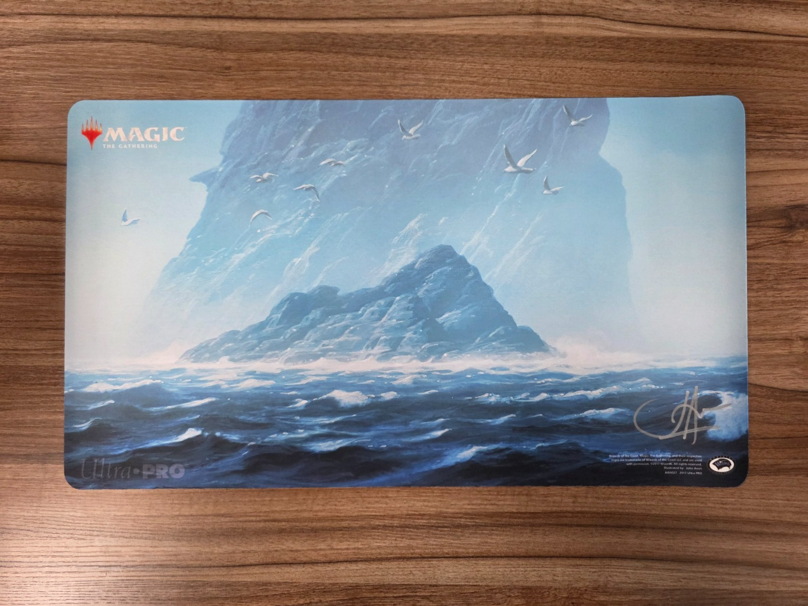 Magic the Gathering Unstable Island Playmat John Avon Signed | eBay