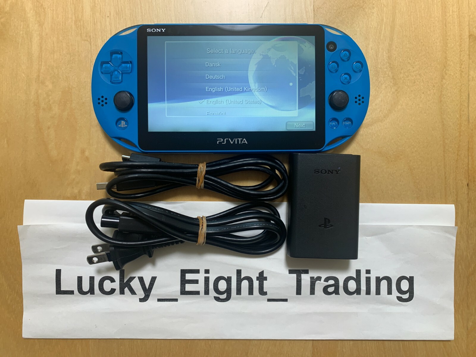 PS Vita Aqua Blue PCH 2000 Za23 Console Charger PSV Slim [CC] | eBay