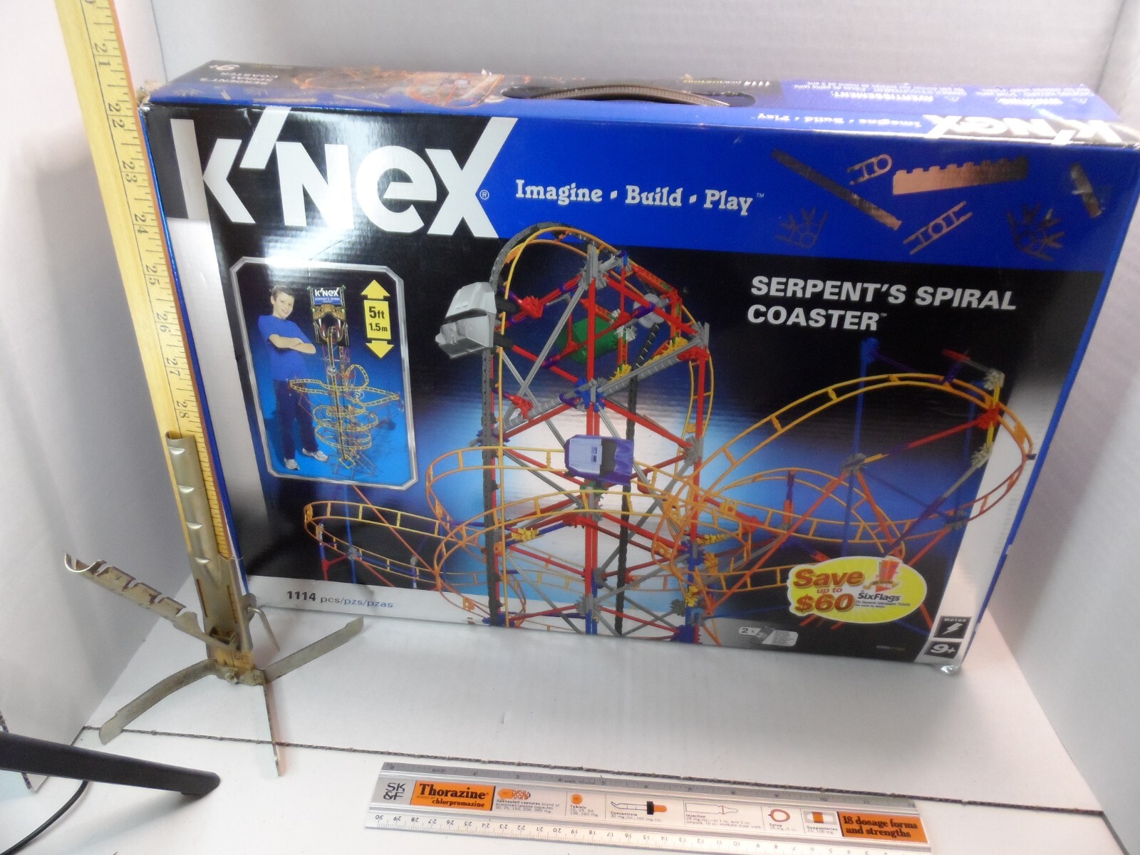 KNEX Roller Coaster Motorized Serpents Spiral Building Set