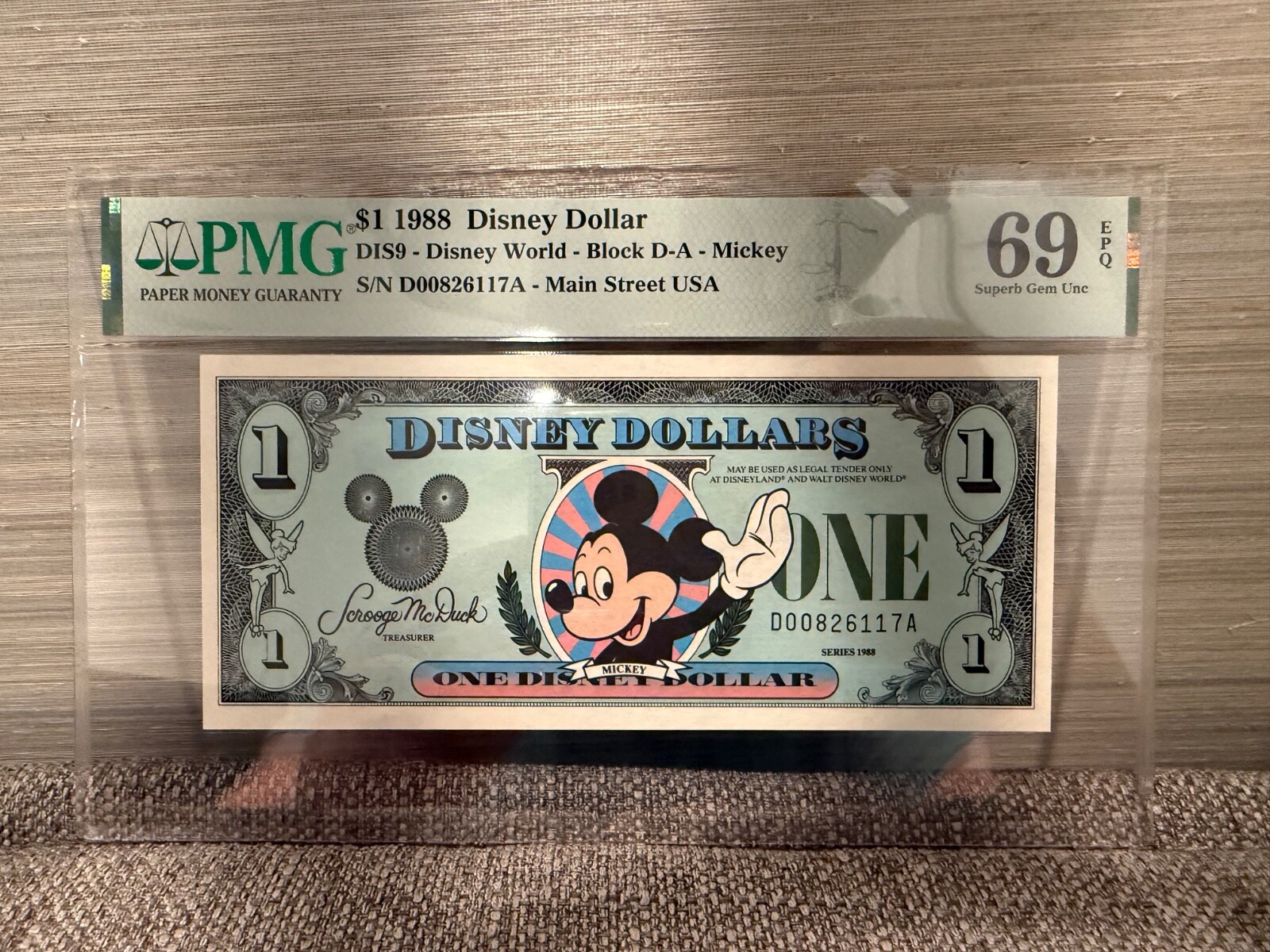 ディズニーダラー DISNEY DOLLARS 1$ 5$ 10$ セット Disney Dollars