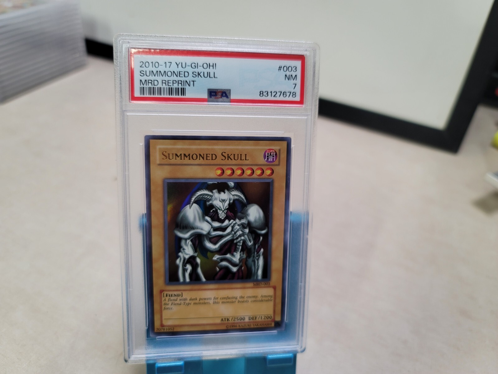 Yugioh! Summoned Skull MRD-003 Ultra rare Unl Ed Reprint PSA 7 | eBay