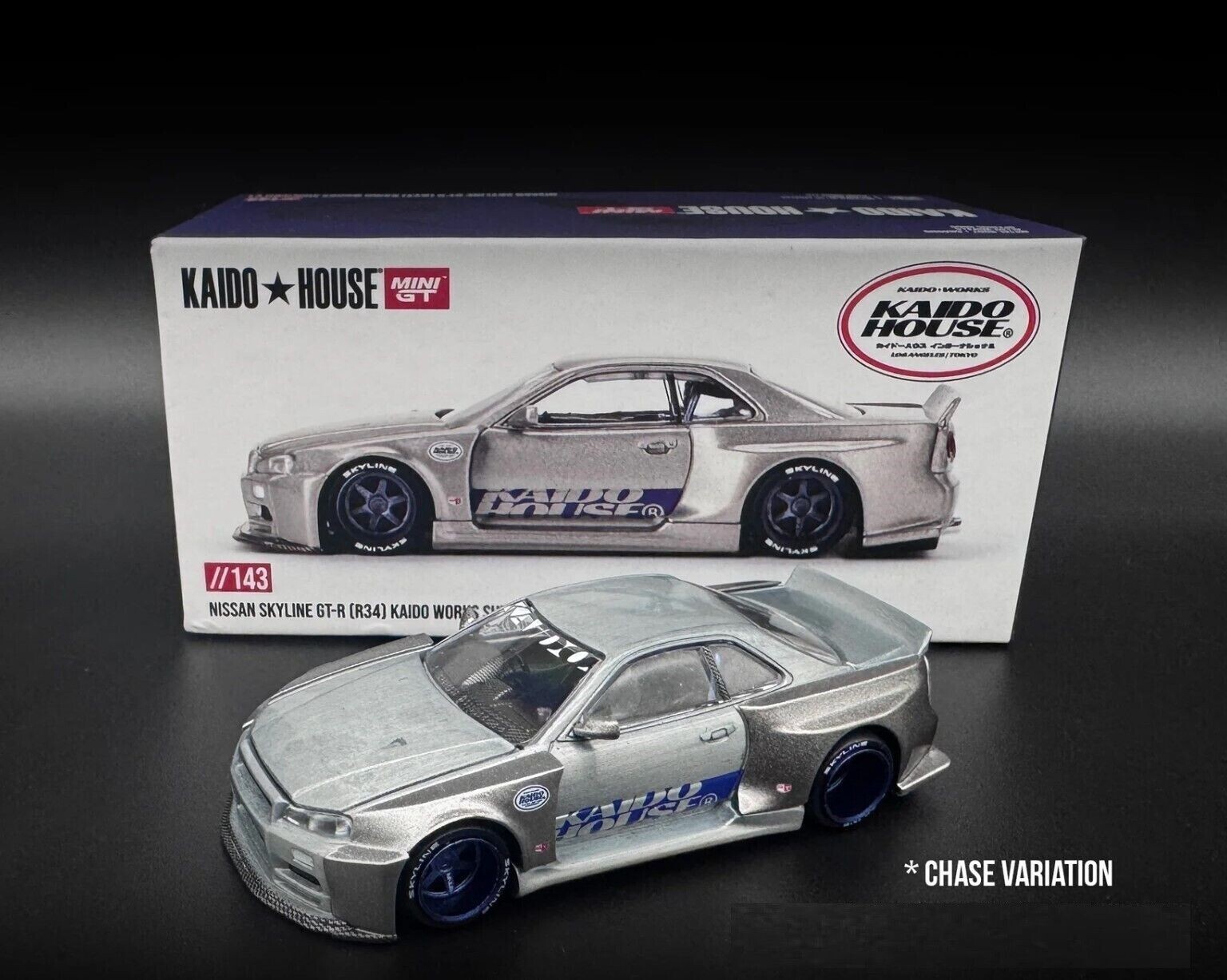 Chase Kaido House 1:64 Nissan Skyline GT-R (R34) Kaido Works