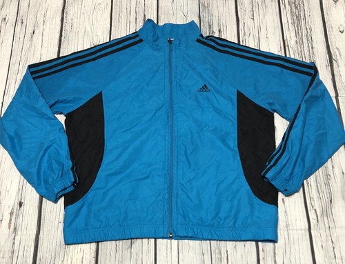 Vintage 90s Adidas Windbreaker Jacket Size Exra Large XL Teal