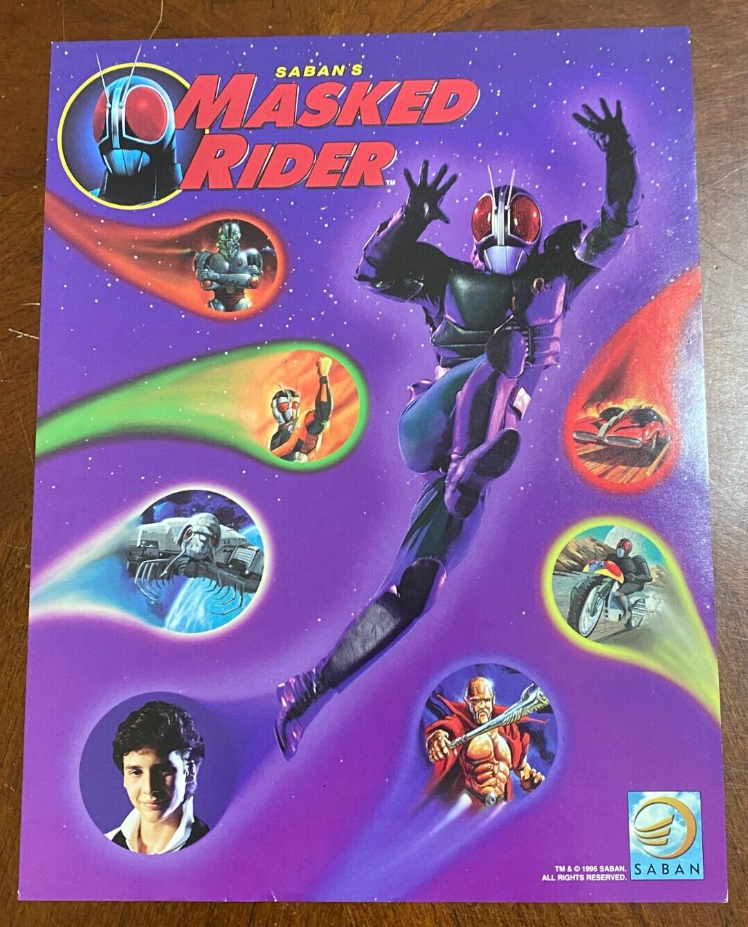 Original 1996 Saban Masked Rider Television Print Advertisements