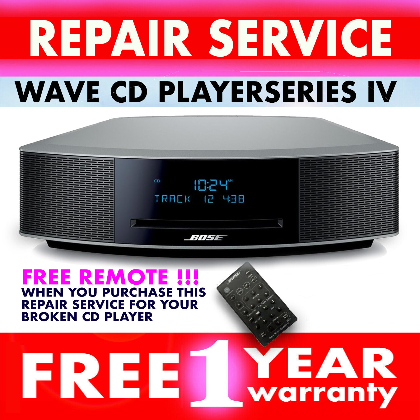 Refurbish Repair Service for your Bose Wave Music System Series IV