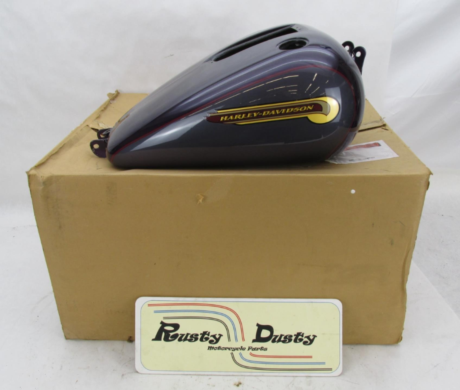 Harley Davidson Genuine NOS Fat BOB Gas Tank Purple & Grey 61586